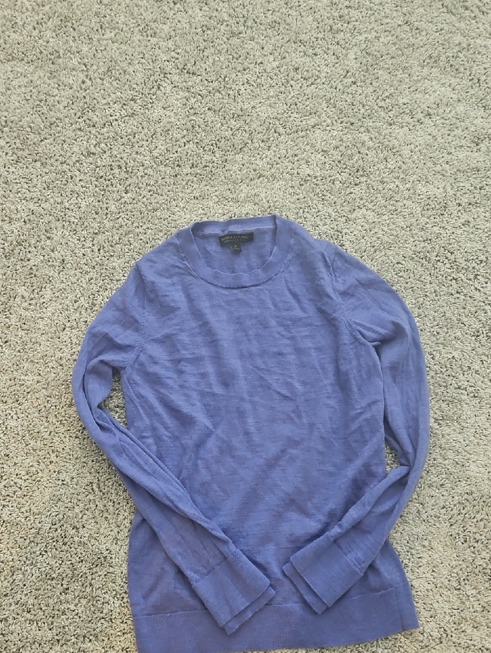 Banana Republic Men's Lavender Crewneck Pullover